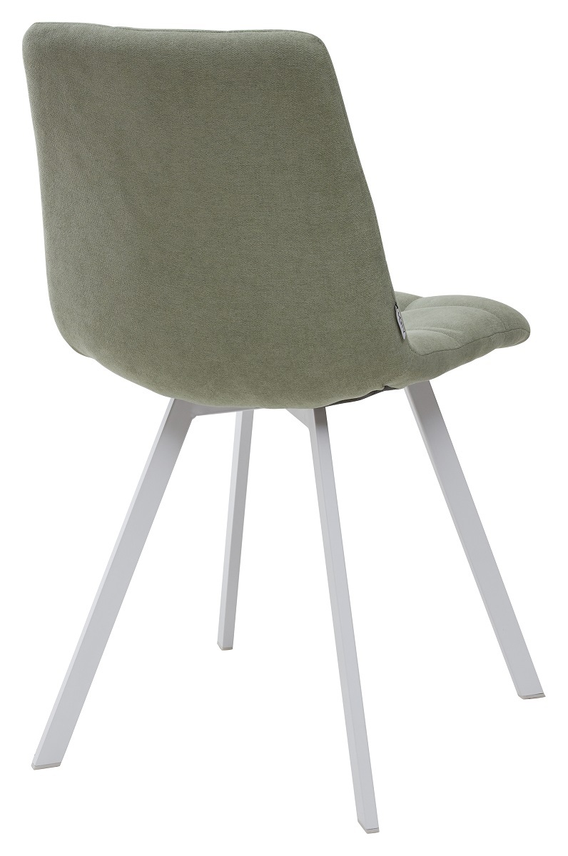 Стул CHILLI SQUARE UF860-11B мятный, ткань/ белый каркас М-City