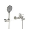 Cezares STYLUS-VD-IN STYLUS-VD-IN Смеситель для ванны и душа однорычажный в комплекте с ручным душем, шлангом и держателем, сатин