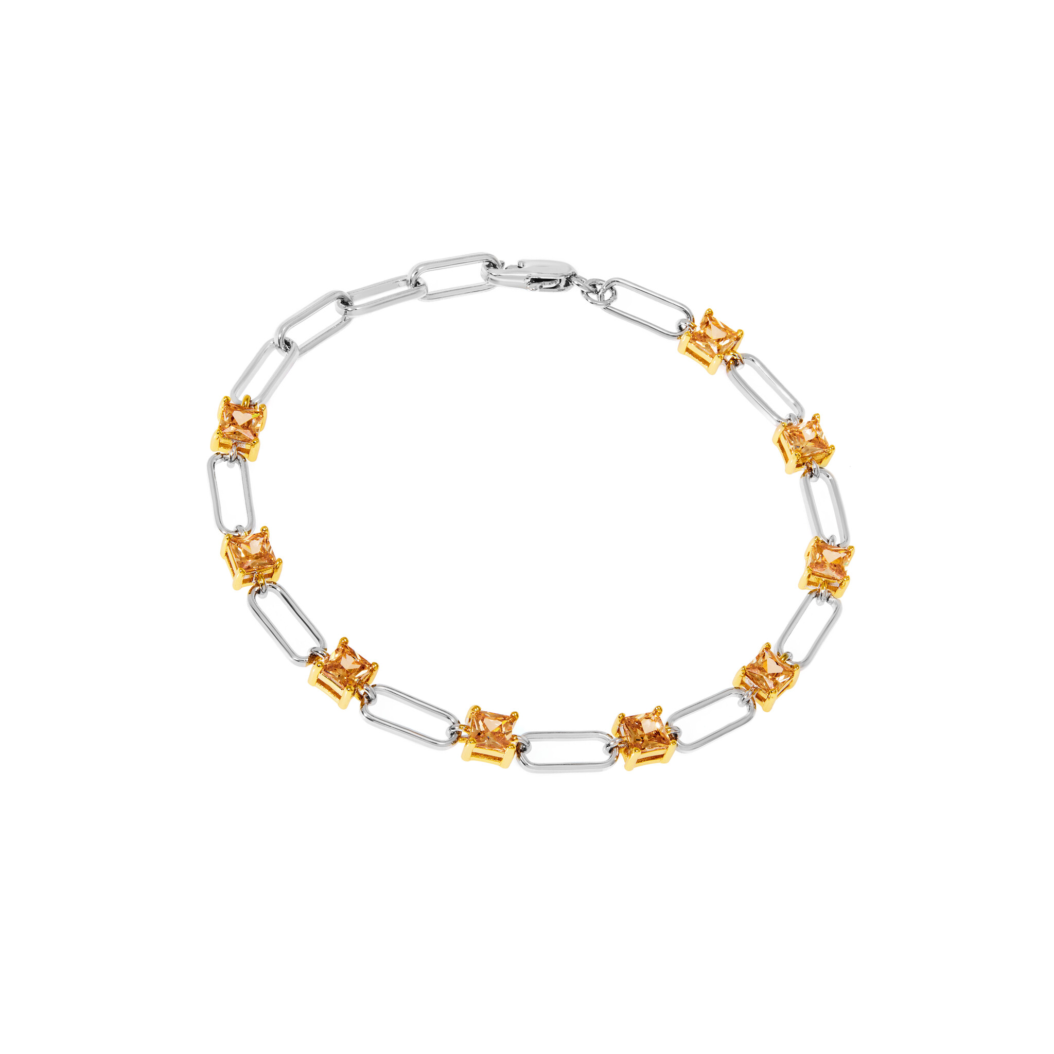 

Браслет Amazing Silver Square Bracelet - Champagne