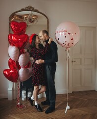 Сет гелиевых шаров Я тебя люблю!