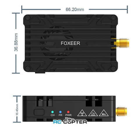 Видеопередатчик FPV Foxeer 5.8G (4.9G-6G) Reaper Infinity VTX 10 Вт 80CH