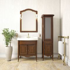 Зеркало ЛОРЕНЦО 80, светлый орех