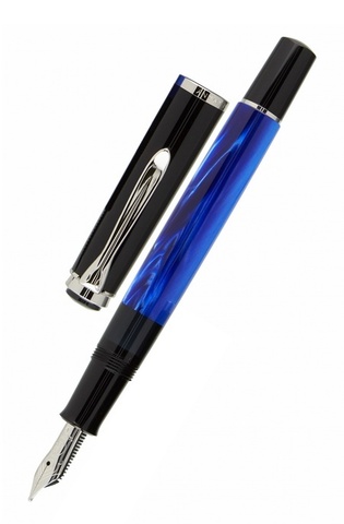 Ручка перьевая Pelikan Elegance Classic M205 Blue Marble CT, F (801966)