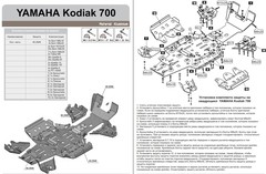 Комплект защиты для YAMAHA Kodiak  2016- STORM 2946