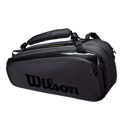 Теннисная сумка Wilson SUPER TOUR PRO STAFF BLACK (9 ракеток)