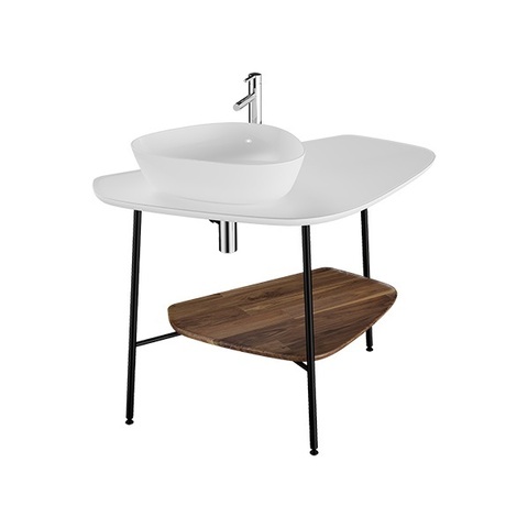 Vitra 62571 Plural керамическая столешница, 100 cm, левосторонняя, Матовый Белый