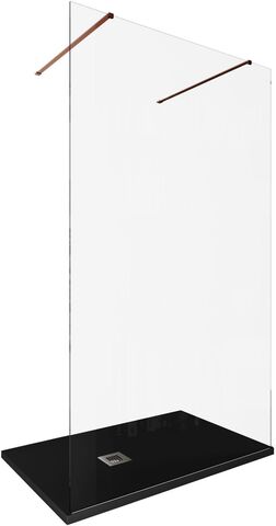 Allen Brau Infinity 3.21047.60 Душевая перегородка, цвет: медь