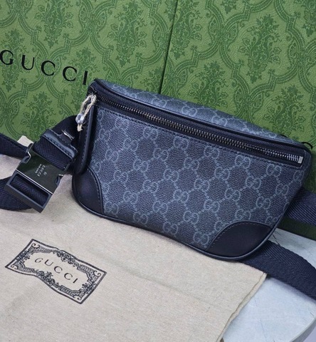 Поясная сумка GUCCI Belt Small GG Emblem, чёрный