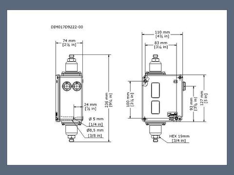 Реле дифференциального давления RT260A Danfoss 017D001466