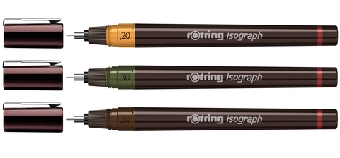 Набор изографов Rotring College Set, 0,20 mm / 0,30 mm / 0,50 mm (S0699370)