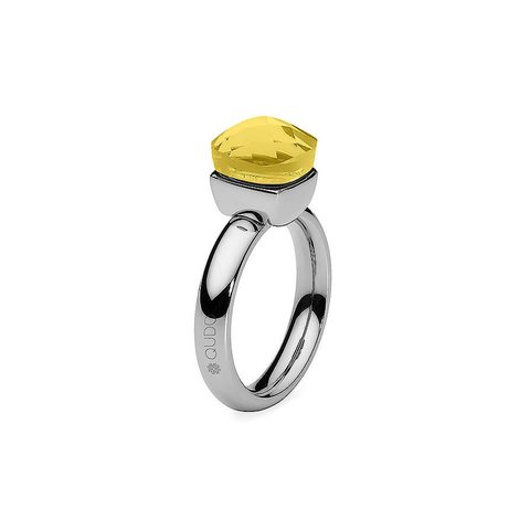 Кольцо Qudo Firenze citrine 18.4 мм 611694/18.4 BR/S цвет желтый серебряный
