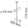 Потолочный светильник Technical Elti C021CL-02B