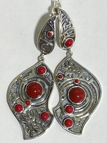 Сейба (серьги из серебра)