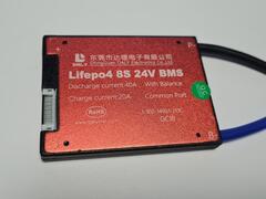 Плата контроля BMS LiFePO4 8S 24V 40A