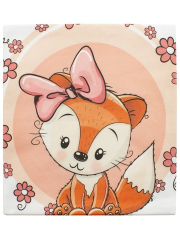 Трикотажный плед для малыша "Лисичка"