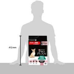 ПРОМО! Pro Plan сухой корм для собак мелких и карликовых пород (лосось) 2,5+500 г