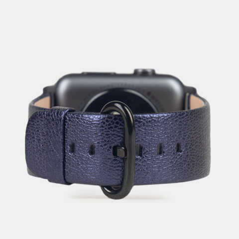 Ремешок для Apple Watch 44/45/46 mm из кожи козы, цвета кобальт