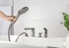 Aquatek AQ1148BGM AQ1148BGM БЕТТА смеситель на борт ванны на 4 отв., шлиф. черный хром
