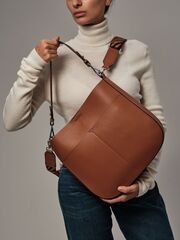 Сумка кожаная на плечо Azaro 30868 коричневый