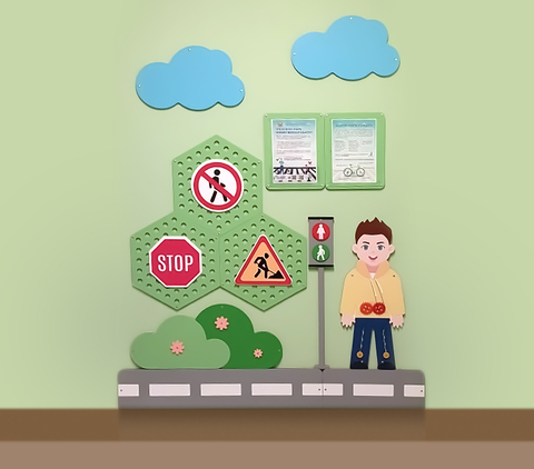 Декоративно-развивающая панель "Светофор "