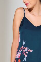 Пижамный топ на бретелях LISCA AMARYLLIS 023448 | Сине-зеленый