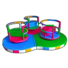 Карусель механическая "Тройные чашки" (240х240х70 см)