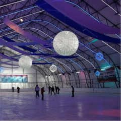 Шар декоративный для торгового центра 2,4 × 2,4 × 2,4 м