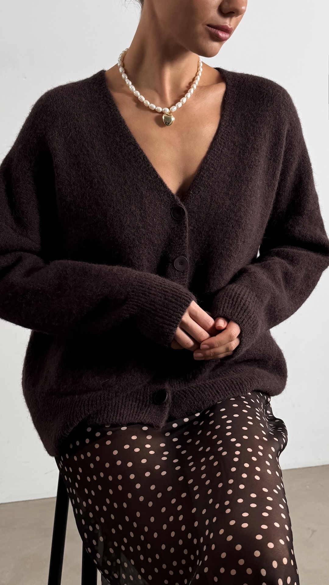 Кардиган из мягкой альпаки PREMIUM QUALITY