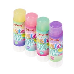 
          Клей-карандаш Yalong, 15 гр, "Pastel", на основе PVP, цветной, 20 шт/уп, пластиковый шоу-бокс