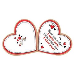 
          Открытка двойная, "Love YOU", 159х297 мм, с текстом, фольга, форма-сердце