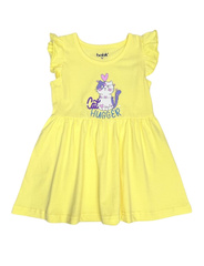 048_БК25 Платье для девочки, желтый