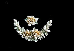 Силиконовый молд № 2154 Уголок мини + роза