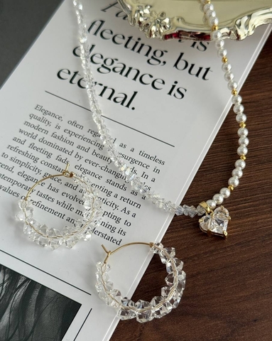 Набор украшений СИЯние колье +серьги конго