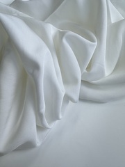 Вискоза с нейлоном, плательная ткань, Белый теплый