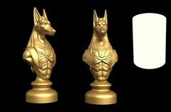 Силиконовый молд Шахматная фигура Египет № 3 Конь ( малая )