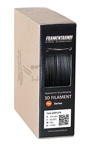 Пластик для 3Д принтера Filamentarno! TOTAL GF-15/CF-6 15% стекловолокна, 6% углеловолокна 750 г, 1.75 мм.
