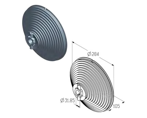 ALUTECH Барабан, CD018V-5 / 4