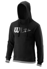 Толстовка теннисная Wilson Bela PO Hoody Slimfit - black