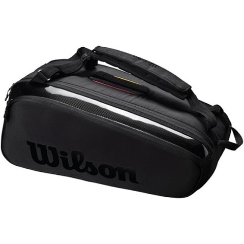 Теннисная сумка Wilson SUPER TOUR PRO STAFF BLACK (9 ракеток)