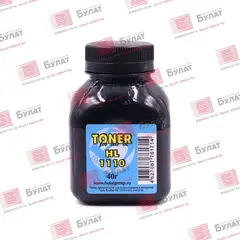 Тонер БУЛАТ для Brother HL-1110, HL-1112 (Чёрный, банка 40 г)