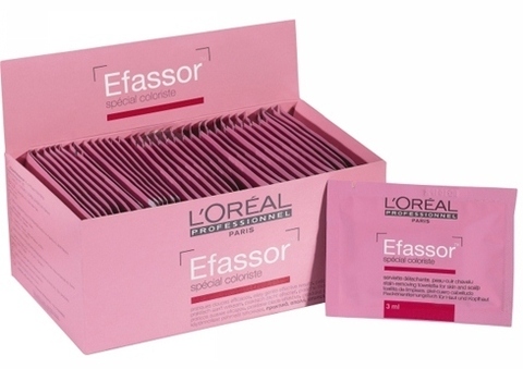 L’Oreal Professionnel Efassor - Салфетки для удаления краски с краевой зоны и кожи головы