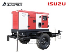 Дизельный генератор Азимут ЭД-20-Т400-1РКМ28 Isuzu на шасси в кожухе