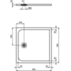 Душевой поддон 90х90 см Ideal Standard Ultraflat S K8215FT