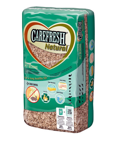 Carefresh Natural наполнитель/подстилка белый на бумажной основе для птиц и мелких дом. животн. 14л