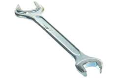 БИБЕР 90608 Ключ гаечный рожковый, кованый, оцинкованный 13х17мм (12/240)---