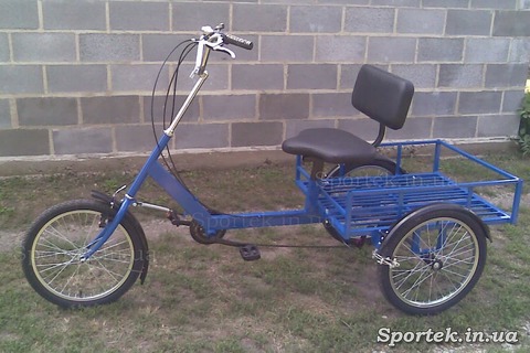 Грузовой трехколесный велосипед 'Атлет большой' (синий)