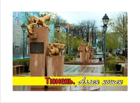Урал Сувенир - Тюмень магнит закатной 80*53 мм №0010