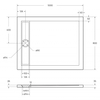 BelBagno TRAY-BB-DUE-AH-100/80-4-W0 TRAY-BB-DUE-AH-100/80-4-W0 Акриловый поддон без сифона