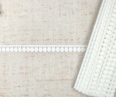 Кружево плетеное, ш. 1,5 см, молочный