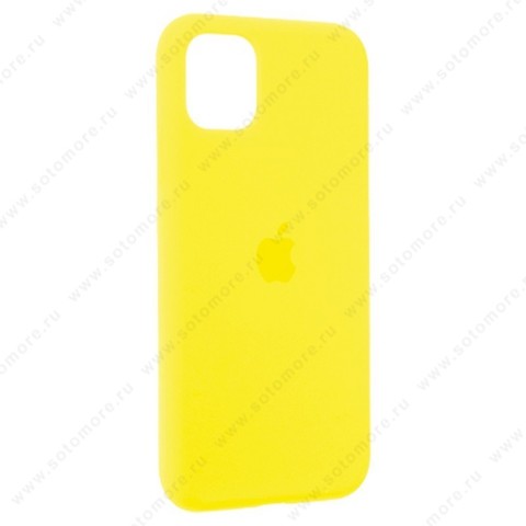 Накладка Silicone Case для Apple iPhone 11 закрытый желтый